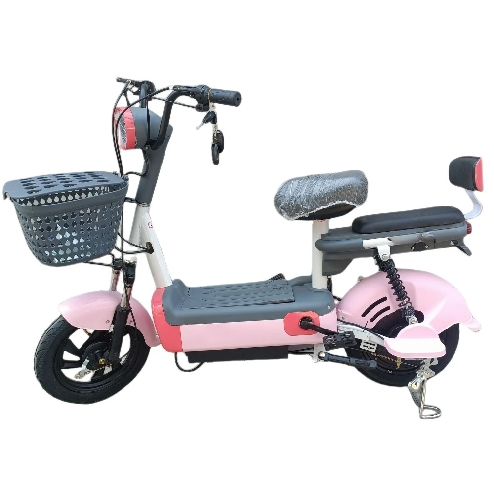 Motocicleta da bateria do lítio para adultos, duas rodadas, veículo elétrico, pendulares em pequena escala, conforto, agregado familiar, 48v1 2 20Ah, 14 dentro