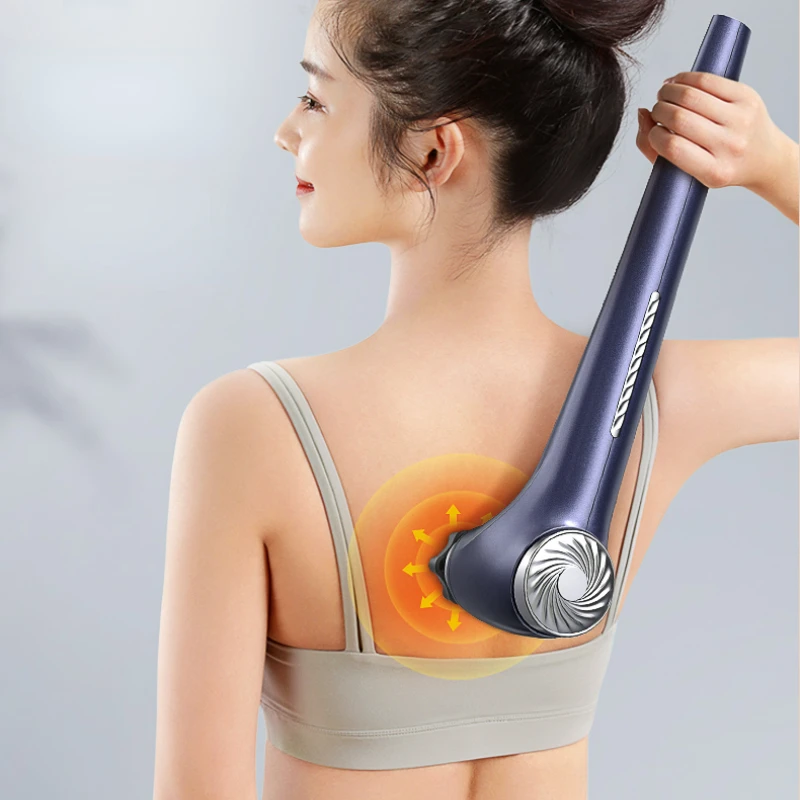 High-frequency Vibration Full Body Automatic Meridians Beating Massage Sticks, Cervical Waist Back Handheld Electric Massagers