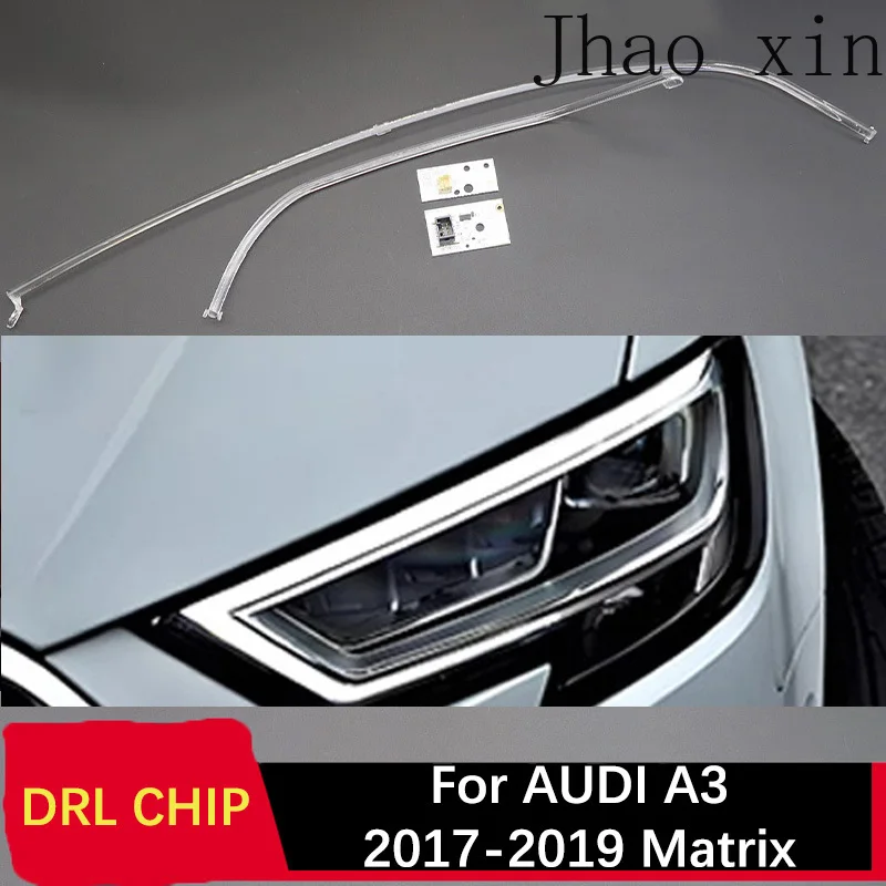 

Дневные ходовые огни для Audi A3 2017-2019: матричный балласт, чип для фар, трубка DRL, плата Angel Eye, белый свет