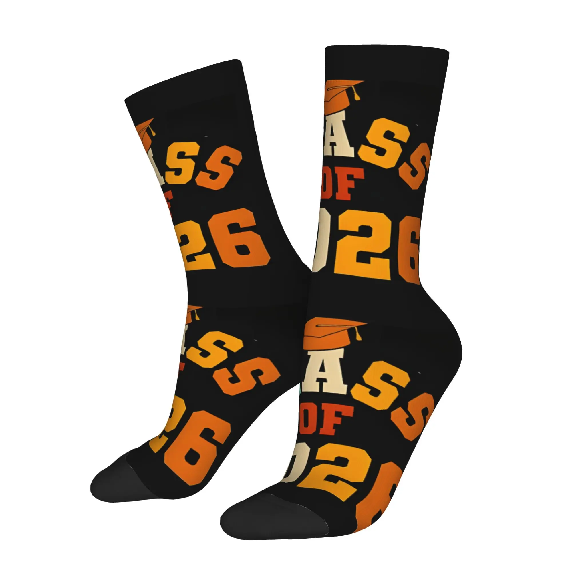 Funny Sock Graduation in 2026 Class Of 2026 Seniors,Congratulation Graduation Printed Men Crew Socks Casual Men's Socks