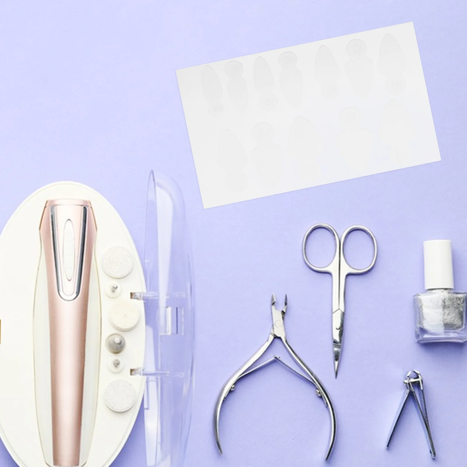 

Силиконовая пленка для французского маникюра, 10 листов, наклейки для удлиненных ногтей, мягкие, удобные, регулируемая длина, полировка не требуется