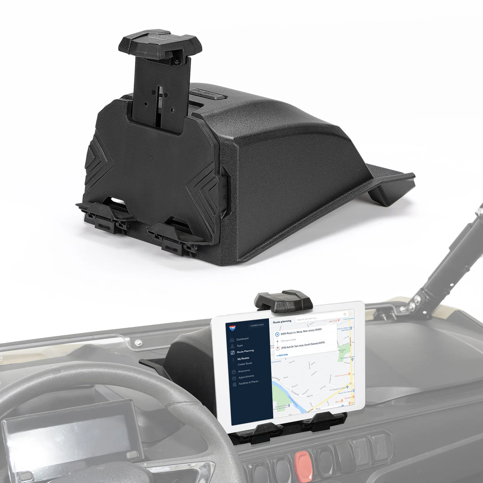 

For CFMoto ZForce 950 Sport 4 800 Trail 2023-2025 Tablet Holder 8-10L Storage Box Multi-Function Navigation Mount Anti-Vibration