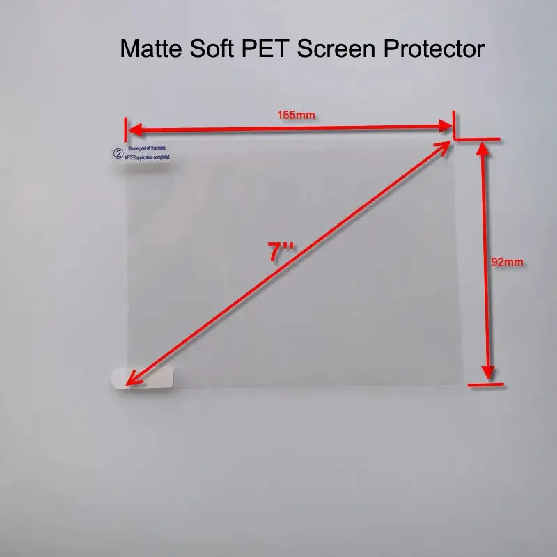 5 pçs 7 "8" 9 "9.7" 10 polegada universal macio pet claro fosco protetor de tela lcd película protetora para mid tablet pc carro gps dvd mp4