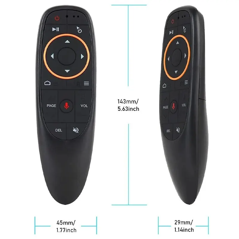 GAMINJA G10S Air Mouse Voice Remote Control 2.4G Wireless Gyroscope IR Learning for H96 MAX X88 PRO X96 MAX Android TV Box HK1