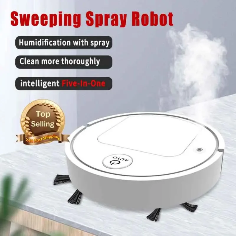 

Five-In-One Intelligent Sweeping Robot Wireless Vacuum Cleaner Powerful Automatic Spray Humidification Cleaning Machine
