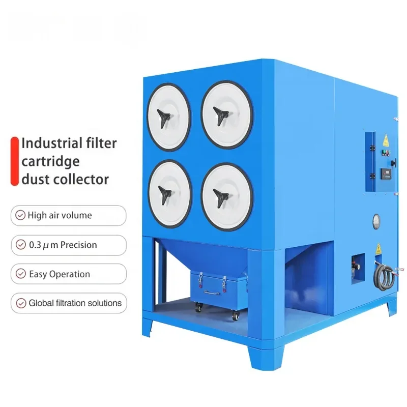 for Laser Cutting Dust Collector Industrial Pulsed Cylindrical Dust Collector for Indoor Use