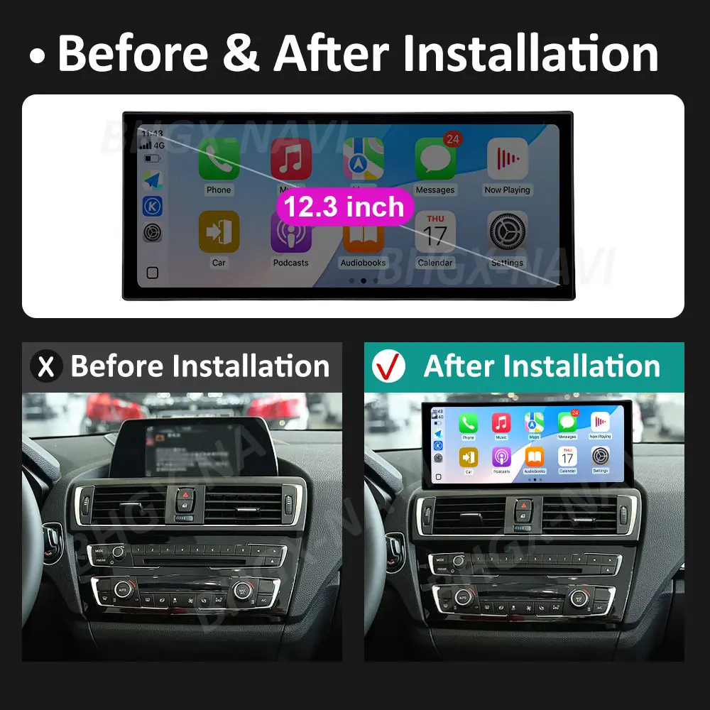 Auto Multimedia Video Player FÜR BMW 1/2 Serie F20 F21 F22 F23 2012-2017 Android 15 NBT EVO System QLED Bildschirm BT Zubehör