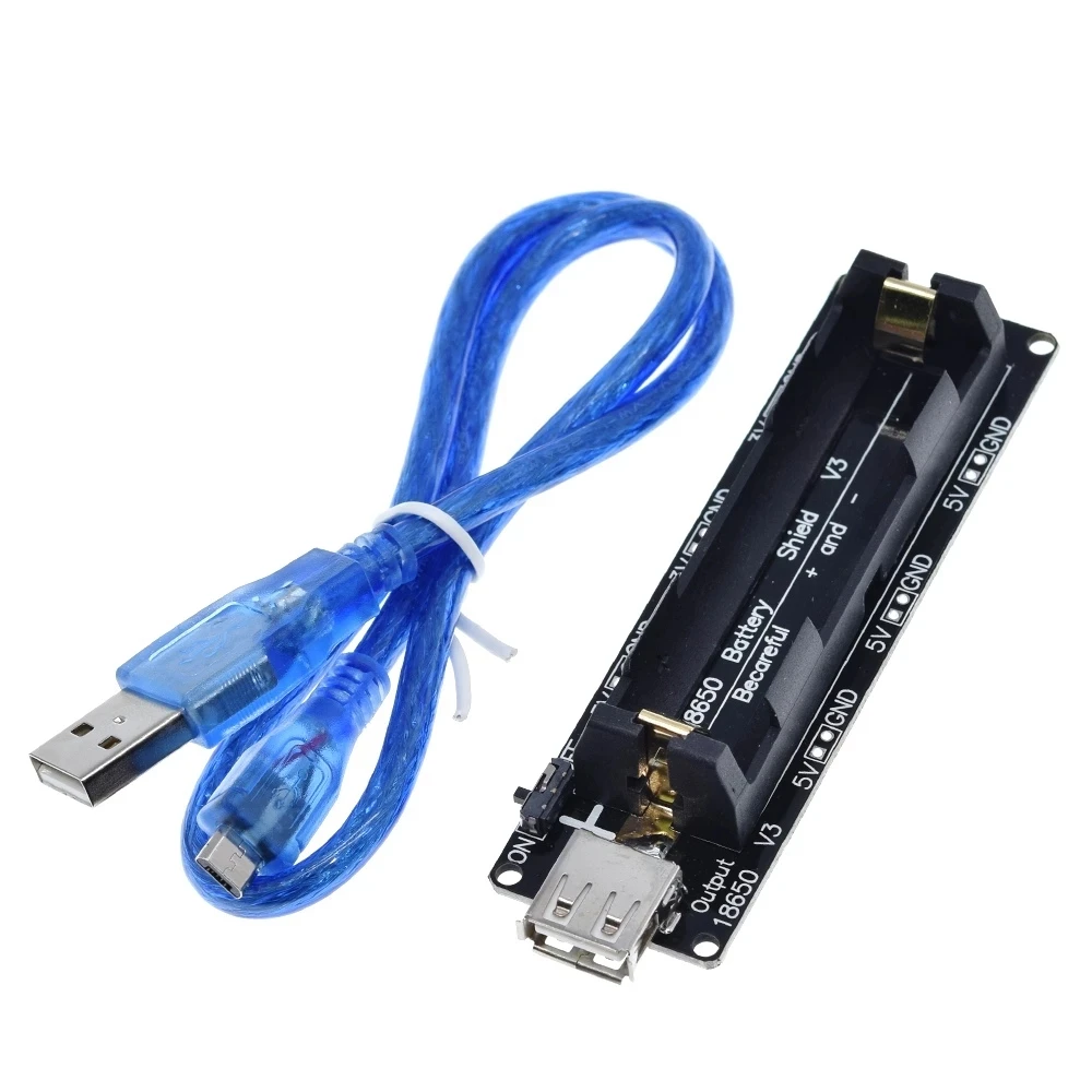 Держатель батареи 18650, совместимая с платой разработки V3, Raspberry Pi Raspberry Pi 3, защита от перезаряда 5 В