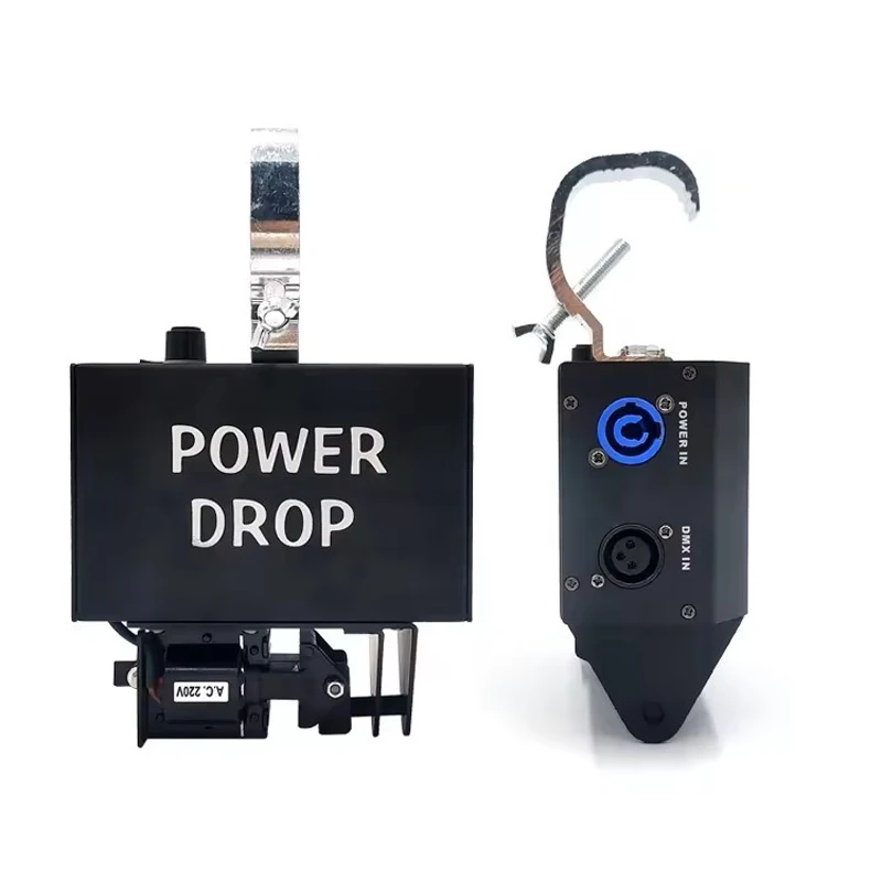 2 Sets Power Drop System 100W Curtain Falling Machine DMX512 for Stage Theater Wedding