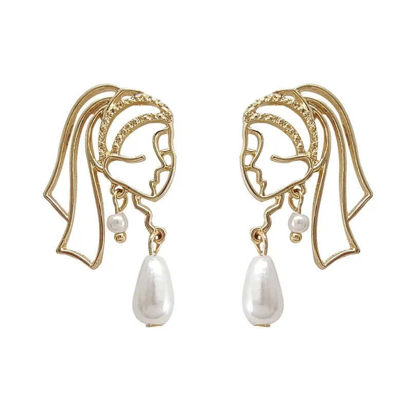 Girl Pearl Earrings 2023 Artistic Style Restoring Ancient Ways Women Fashion Jewelry Accessories