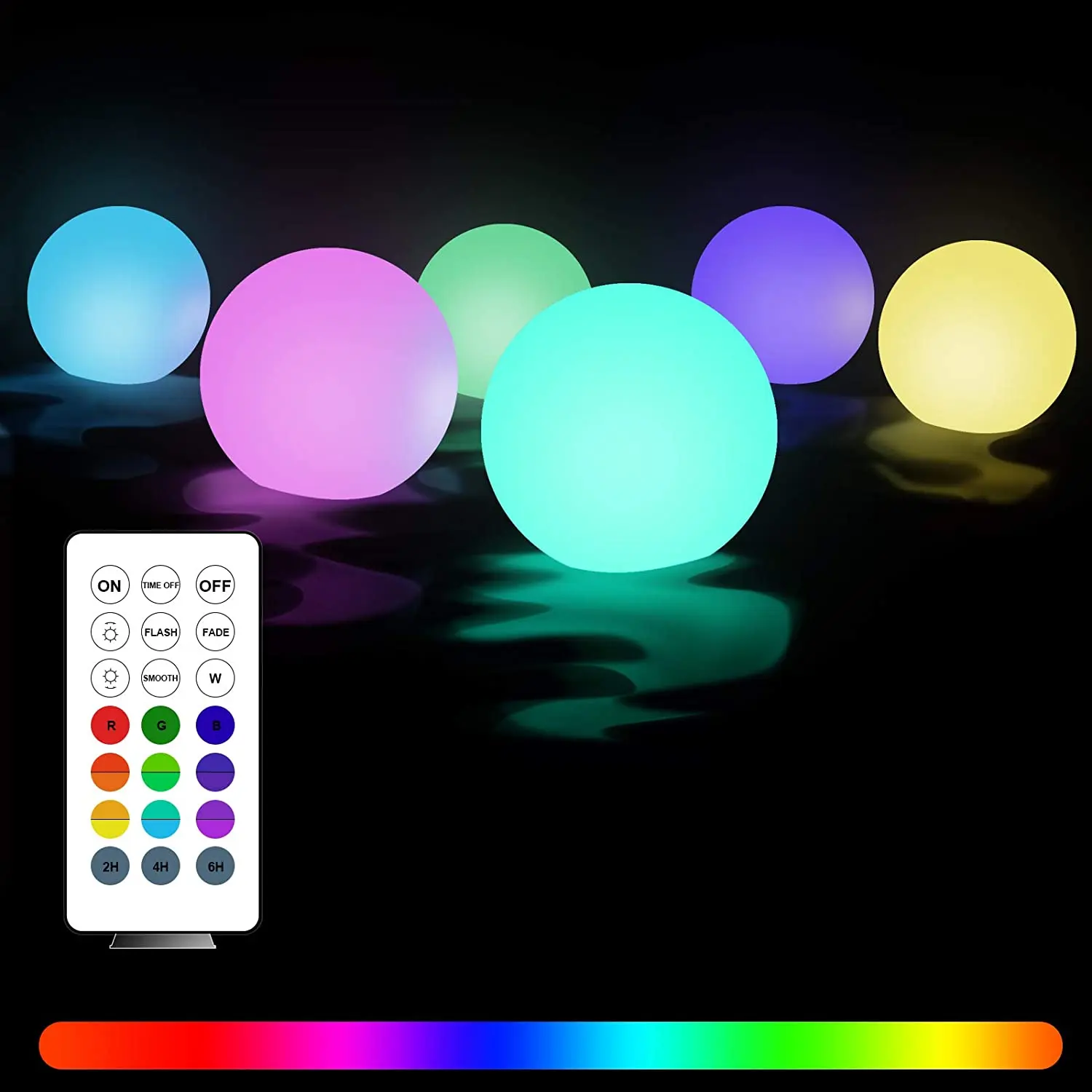 Luce da giardino a LED con telecomando luce a sfera a 16 colori lampada da notte a luce impermeabile per esterni decorazioni per feste a casa