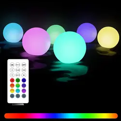 LED Garden Light With Remote Control 16 Color Ball Light Outdoor Waterproof Light Night Lamp Home Party Decor Lawn Garden Decor