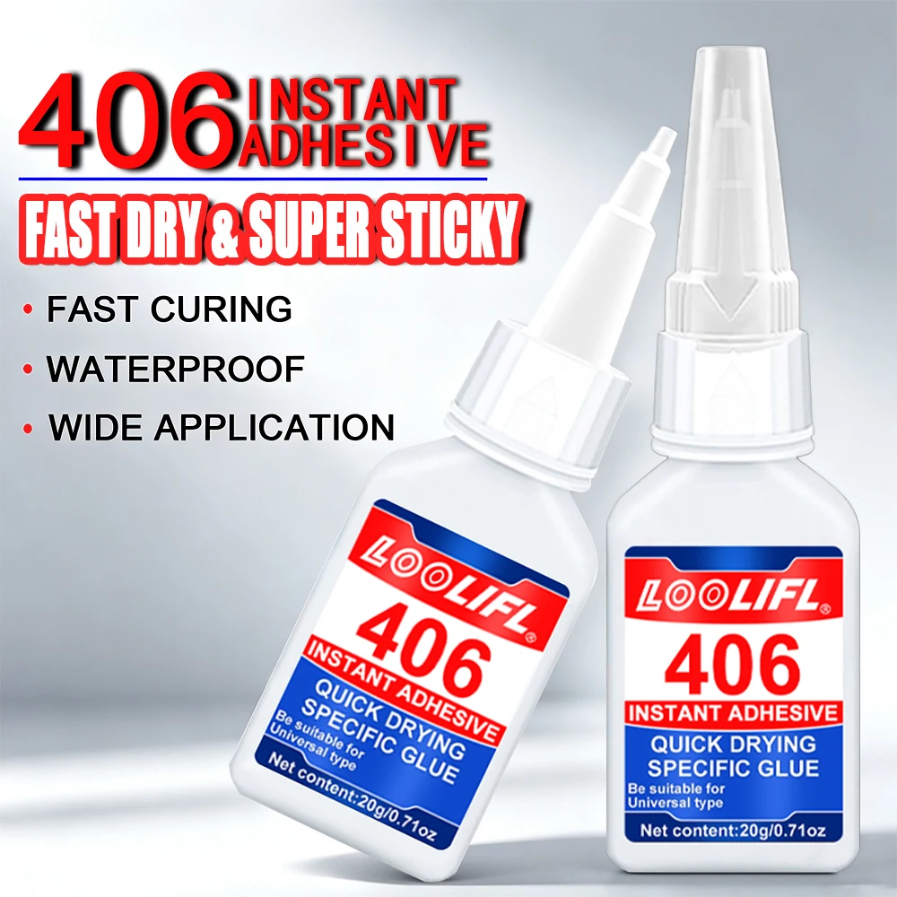 406  Instant Adhesive Quick Dry Waterproof Strong Bond Universal Repair Glue For Plastic  Metal  Rubber Ceramic Shoes DIY Craft