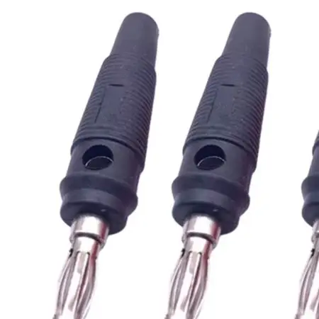 10Pcs 32A 4mm Banana Male Screw Type Stackable Connector For Speaker Cable High Current Testing Adapter