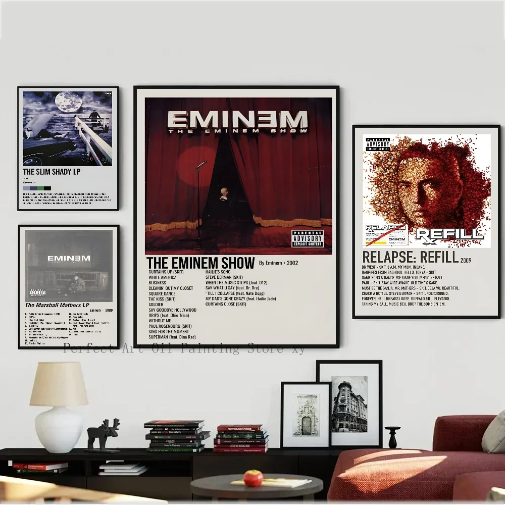 1PC American Rap Eminem Eminem Album Poster Paper Print Home Living Room Bedroom Entrance Bar Restaurant Cafe
