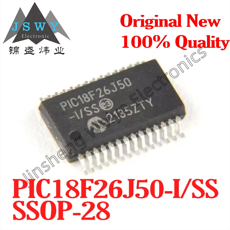 

(5/20pcs) 100% New PIC18F26J50-I/SS PIC18F26J50 SSOP-28 8-bit Microcontroller, In Stock, Original Chipset