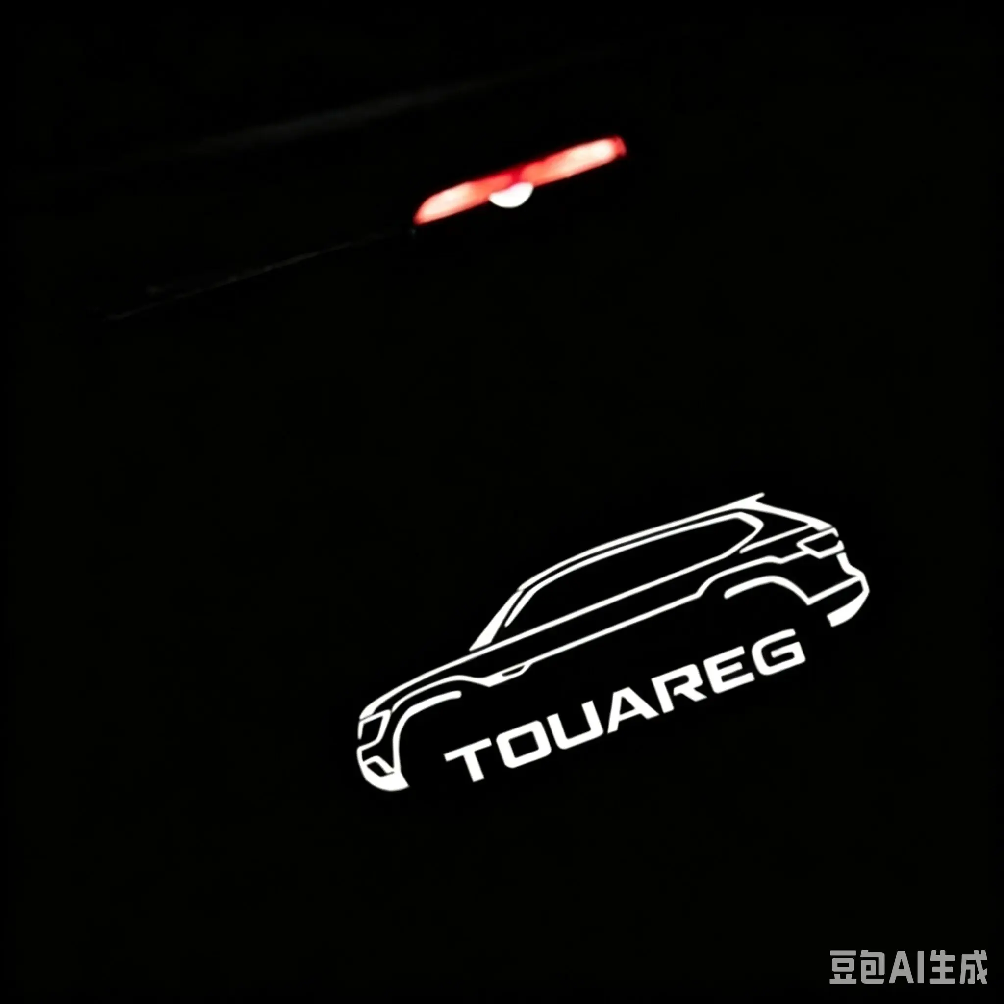 2Pcs LED Car Door Projector Welcome Ghost Shadow Light Accessories For Touareg 7P 2011-2012 2013 2014 2015 2016 2017 2018 - 2022