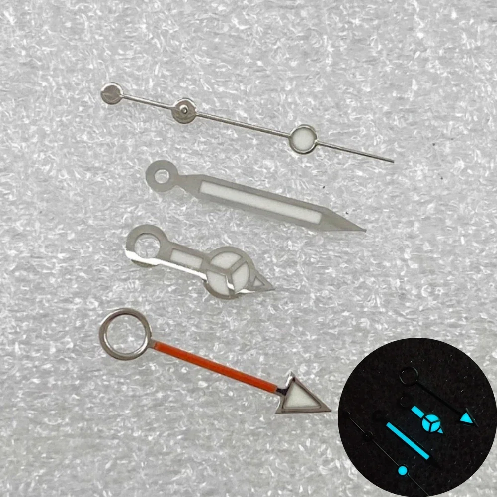 NH34 Watch Hands with BGW9 Luminous  Diving Watch Hands 4-pin Watch Accessories GMT Hands NH35 Needle