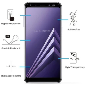 3 Buah Kaca Tempered untuk Samsung Galaxy A3 A5 A7 2016 A6 A8 Plus 2018 J3 J5 J7 2017 J4 J6 Plus Film Pelindung Layar Transparan 8 tampilan penjualan terbaik j4 j400m asli - №