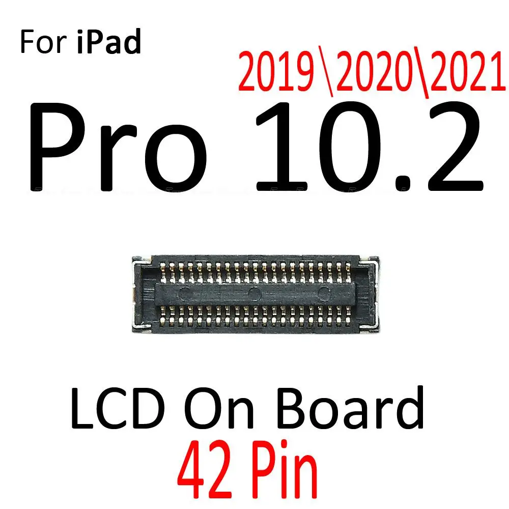 Ipadの7 8 9プロ10.2 2019 2020 2021 lcdディスプレイのタッチスクリーンデジタイザfpcコネクタマザーボードフレックスケーブル