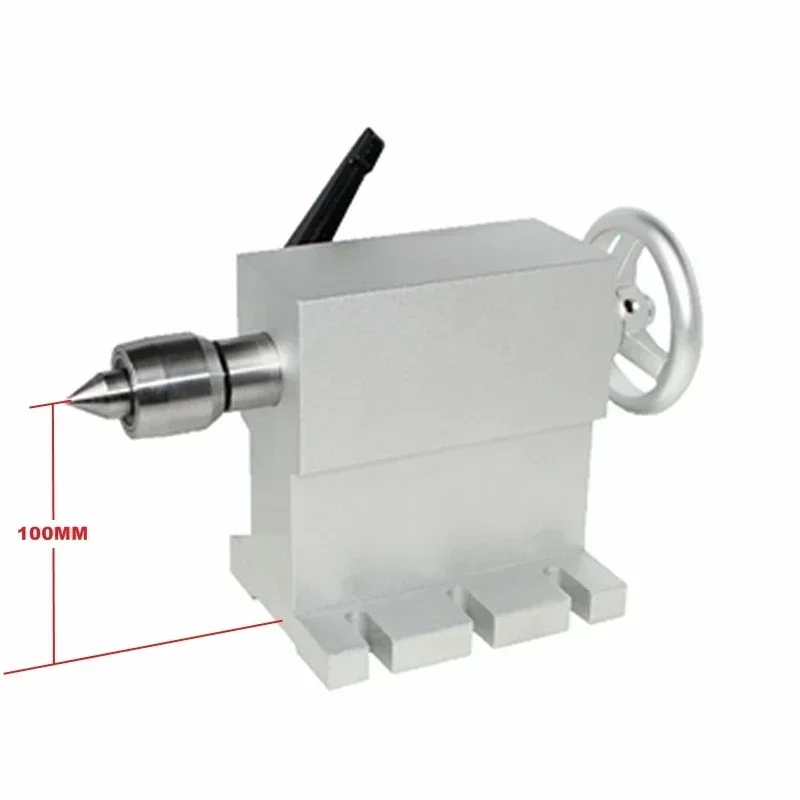 CNC Tailstock MT2 Live Center Revolving Height 100MM For Rotary 4th A Axis Router Engraver Milling Machine Triple Bearing Parts