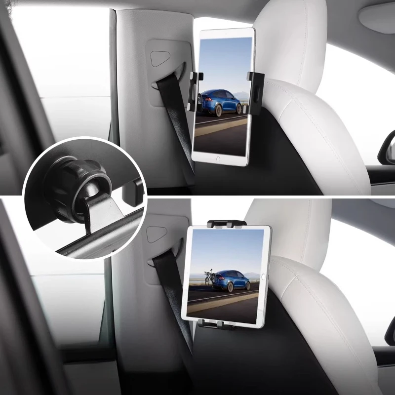 

Rear Mobile Phone Holder Seat Ipad Tablet Accessories For Tesla Model 3/Y Highland Car Decoration Interior Modification Supplies