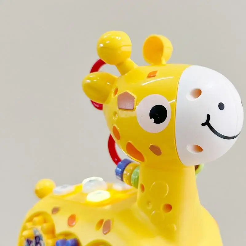 Toy Piano Cute Deer Piano Light Up Kids Musical Toys Piano Keyboard Preschool Educational Storytelling Toy Early Learning