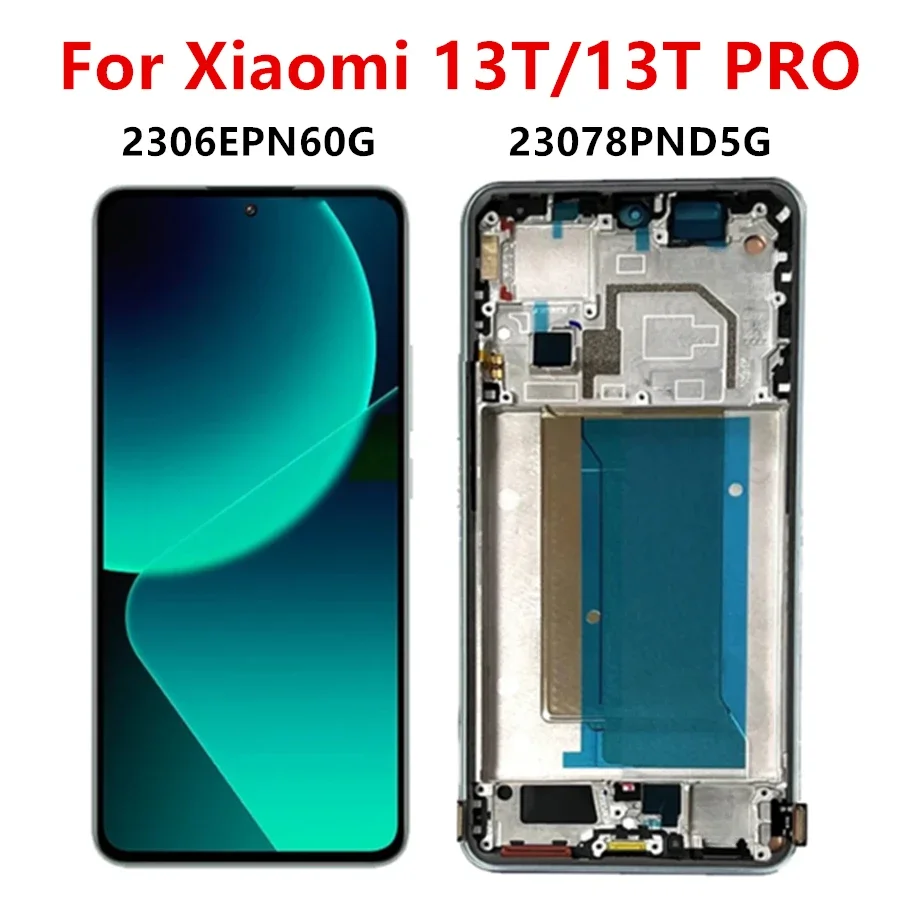 Écran tactile de remplacement pour Xiaomi Mi 13T Pro, écran LCD 2306EPN60G, assemblage de Hébergements eur, réparation, 6.67 en effet