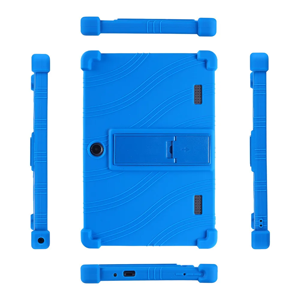 Shockproof Soft Silicone Tablet Case For Bmax I9Plus 10.1 inch Adjustable Stand Full Protective Cover