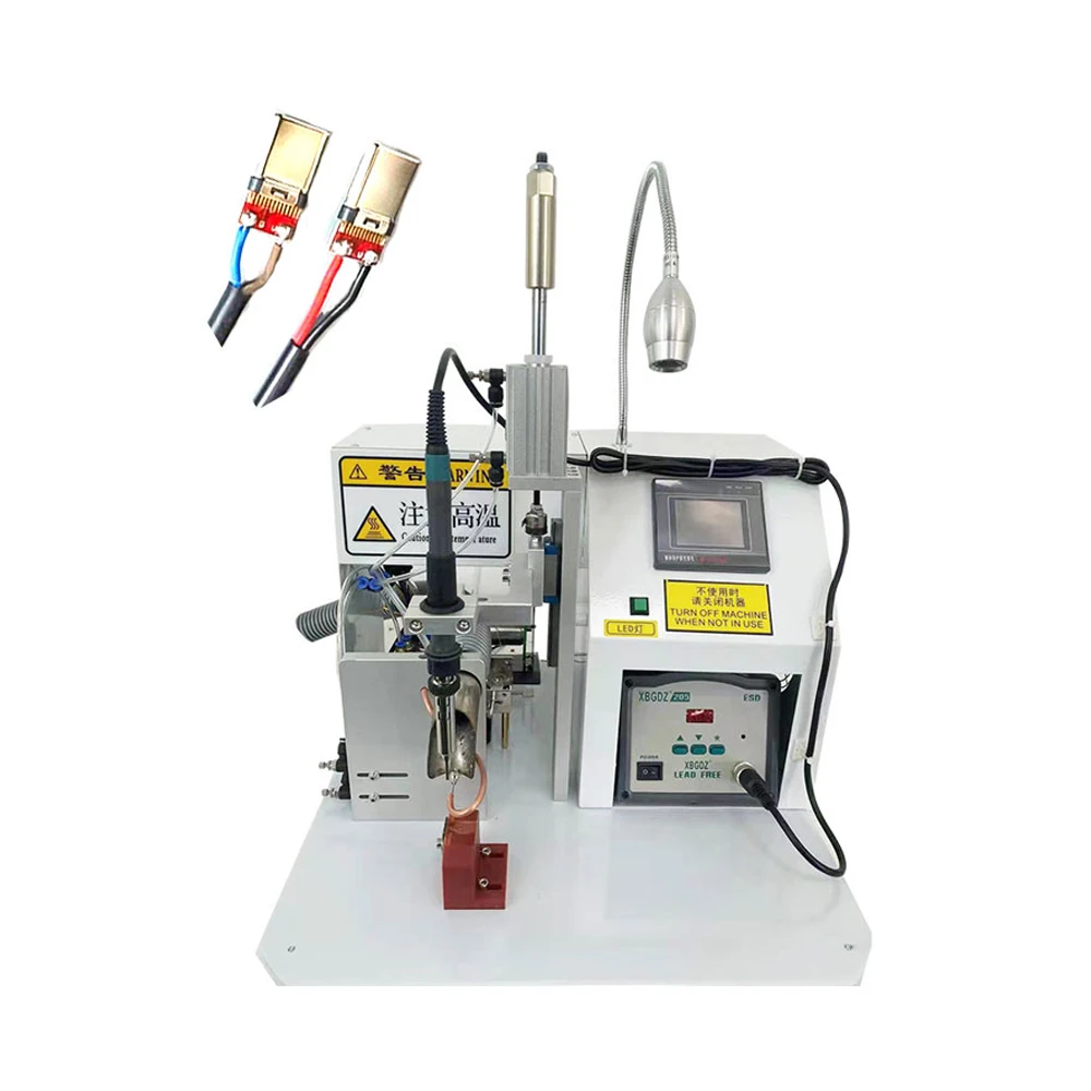 Semi-automatic Wire Welding Machine Usb Cable Making Machine Circuit Board Connectors Soldering Machinery