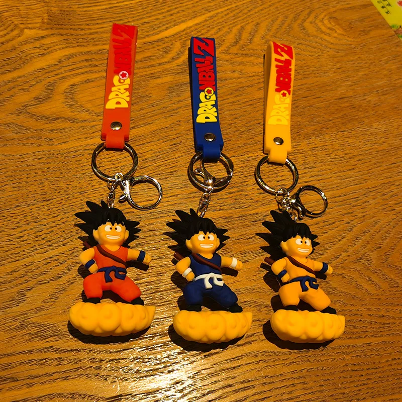 Dragon Ball Keychains Anime Dragon Ball Z Figure Key Chain Goku Toys Keyring Car Bag Pendant Decoration for Kids Friends Gift