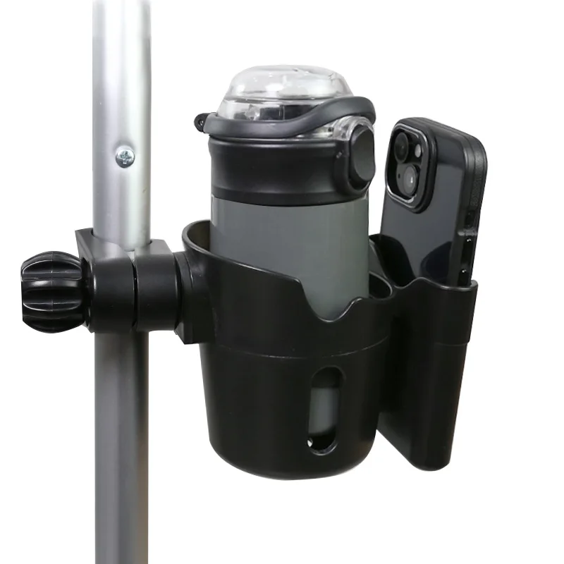 Portable Walker & Wheelchair Cup Holder, Universal Water Bottle Rack, Lightweight Outdoor Accessory for Elderly Daily Sports Use