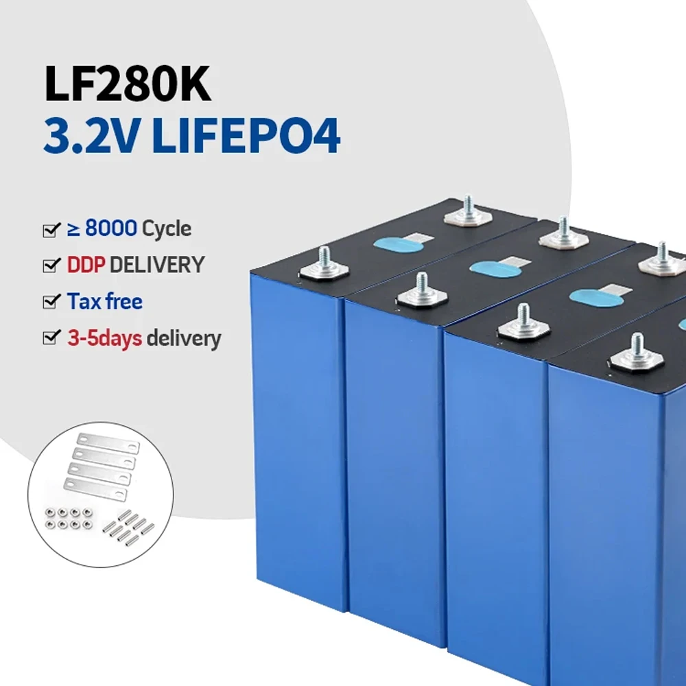 

USA Stock 3.2V 280Ah 304Ah 310Ah 314Ah 320Ah Lifepo4 LF280k EVE BYD Prismatic Lithium Ion Batteries A-Grade Lifepo4 Battery Cell
