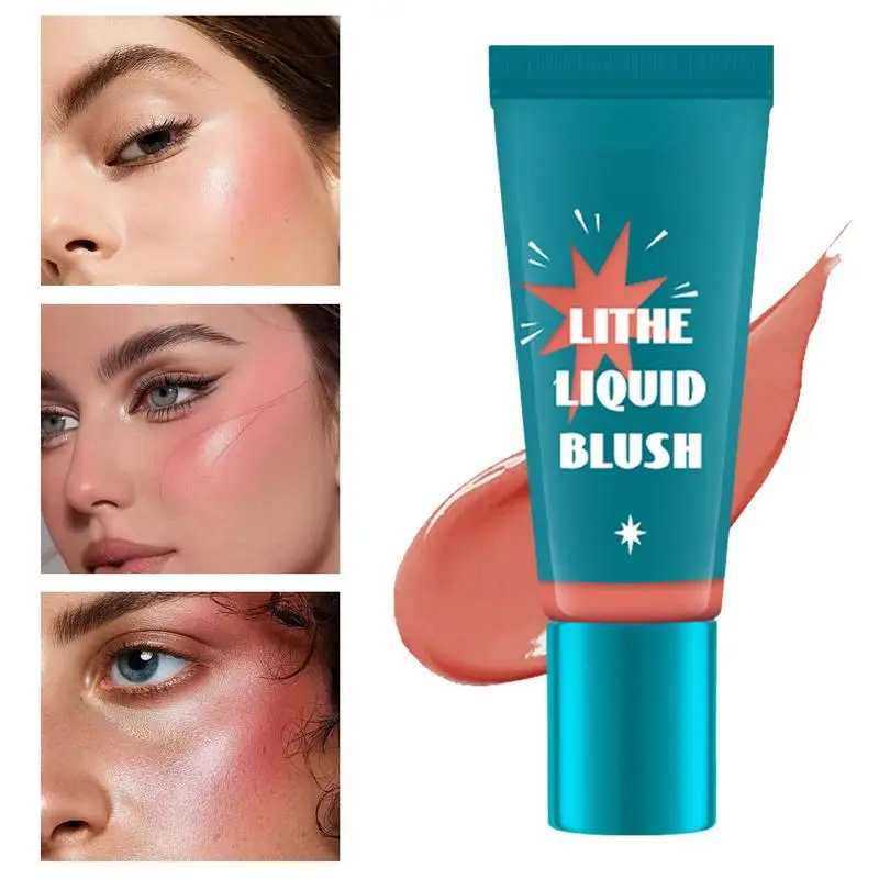 Beauty Liquid Blush Lasting Natural Liquid Contouring Face Blusher Silky Natural Hold Makeup Brightening Hydrating Rouge Blush