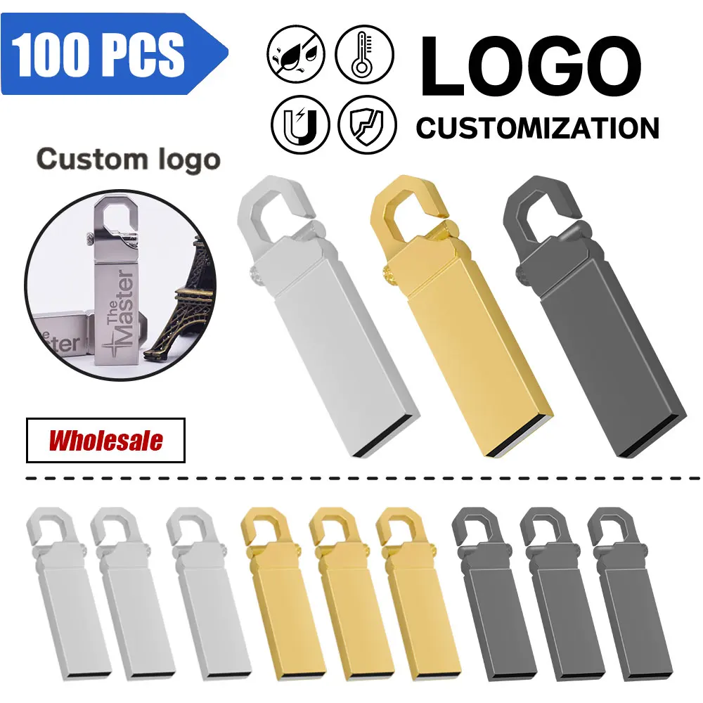 

100PCS/lot Memoria USB Flash Drive 128GB 64GB 32GB 16GB Pen Drive Pendrive 1GB 2GB 4GB U Disk Memoria Cel Usb Stick Gift