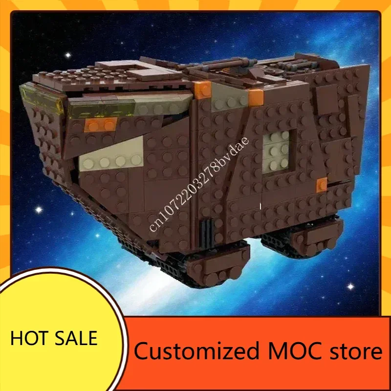 828PCSMOC Serie di battaglie spaziale Jawa Sandcrawler Puzzle Creativo DIYA Assemblaggio Compleanno Giocattoli di Natale Regali per bambini per bambini Età