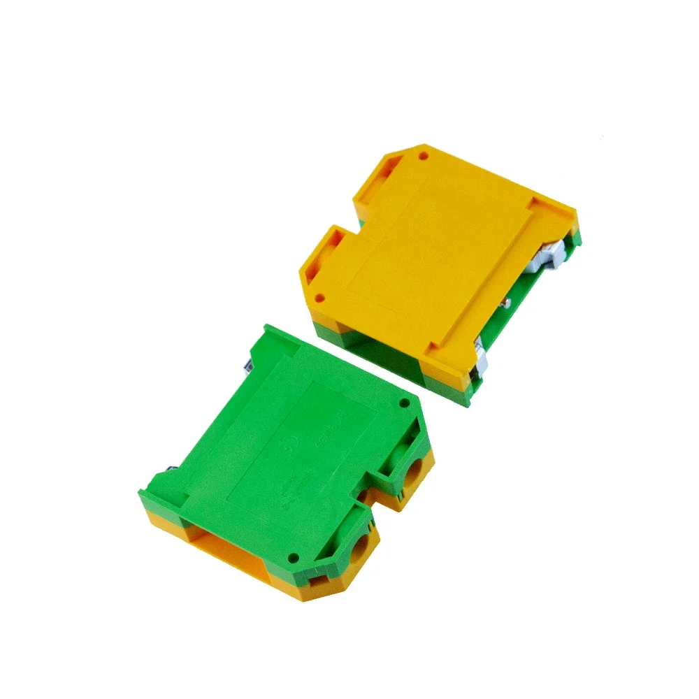 10Pcs PE Wire Conductor EK-35/35 Connector Ground Screw Connection Din Rail Terminal Blocks EK35/35