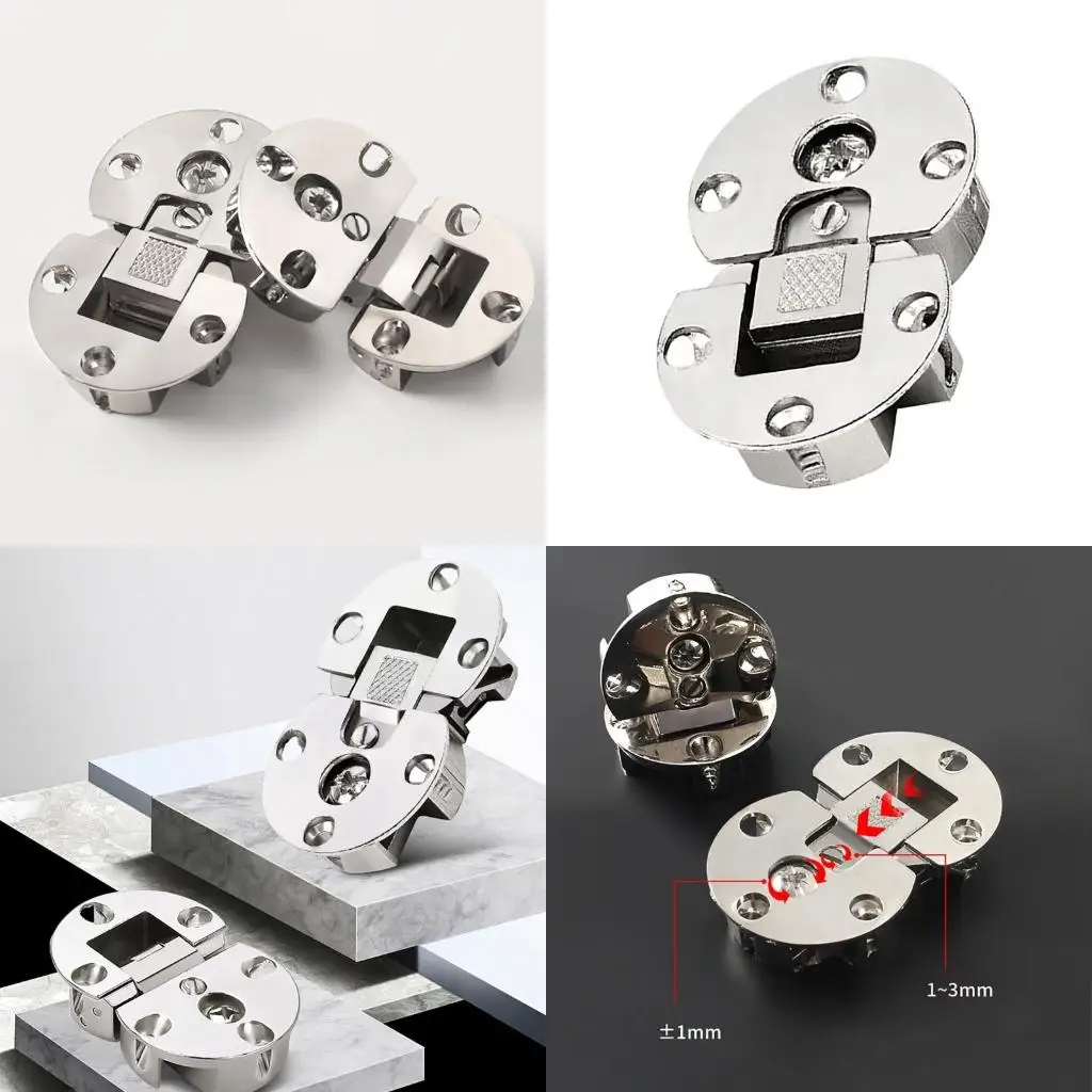  90 Degree Page Turning Axes Folding Hinge Cabinet Door Concealed Hinge