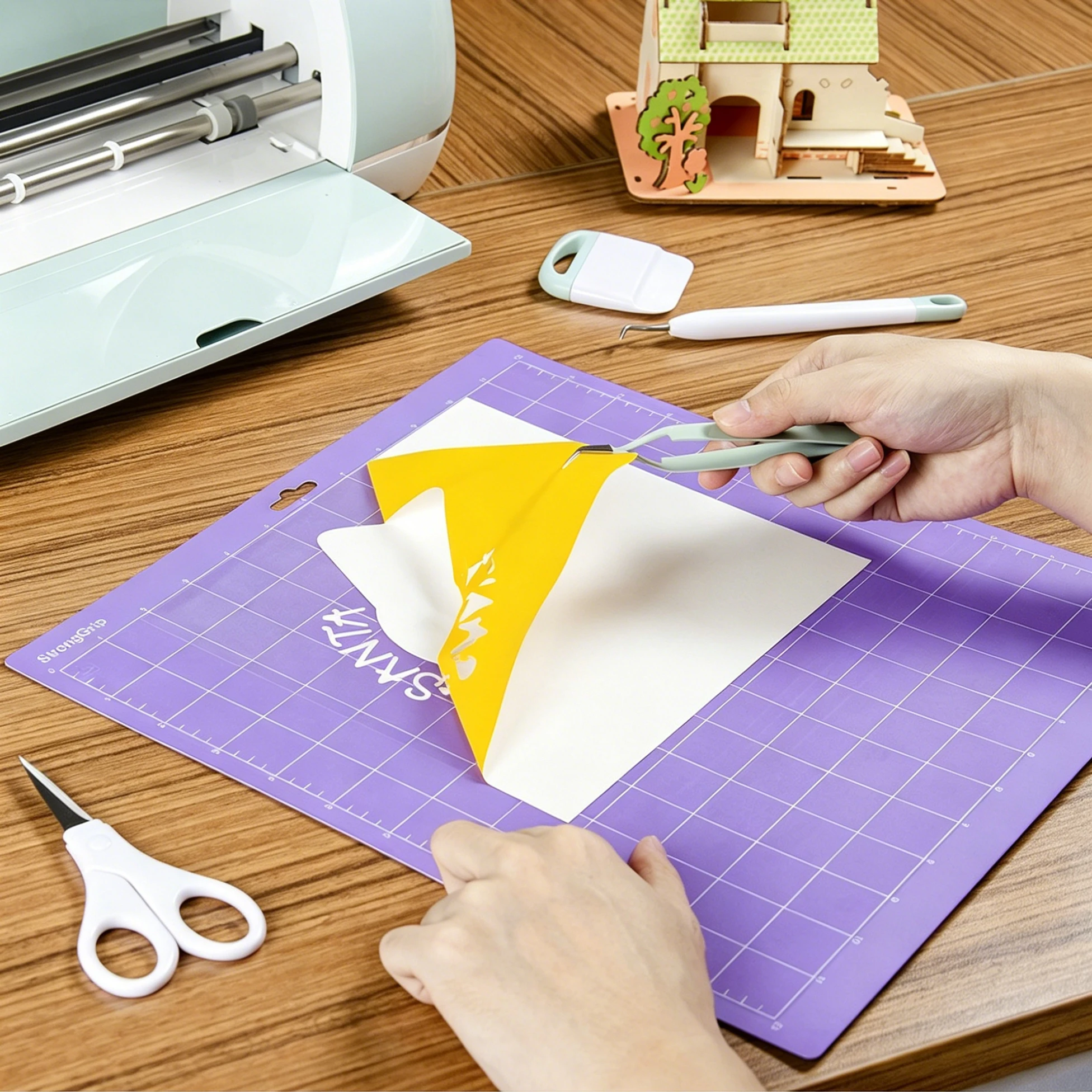 5PCS Vinyl Cutting Weeding Tool Kit Vinyl Scraper for Oracal Siser Vinyl Film Silhouette Engraving Sticker Waste Removal Tools