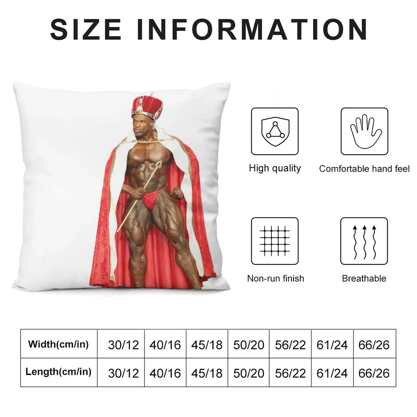 Ronnie Coleman the King pose Throw Pillow Christmas Cushion For Home Pillow Case Pillows Aesthetic anime girl pillow