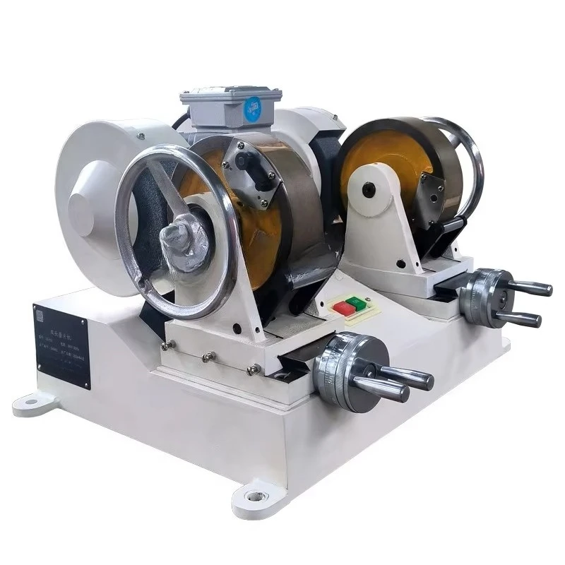 Durable rubber double-head grinding machine High precision rubber machinery and equipment Wire and cable grinding sample