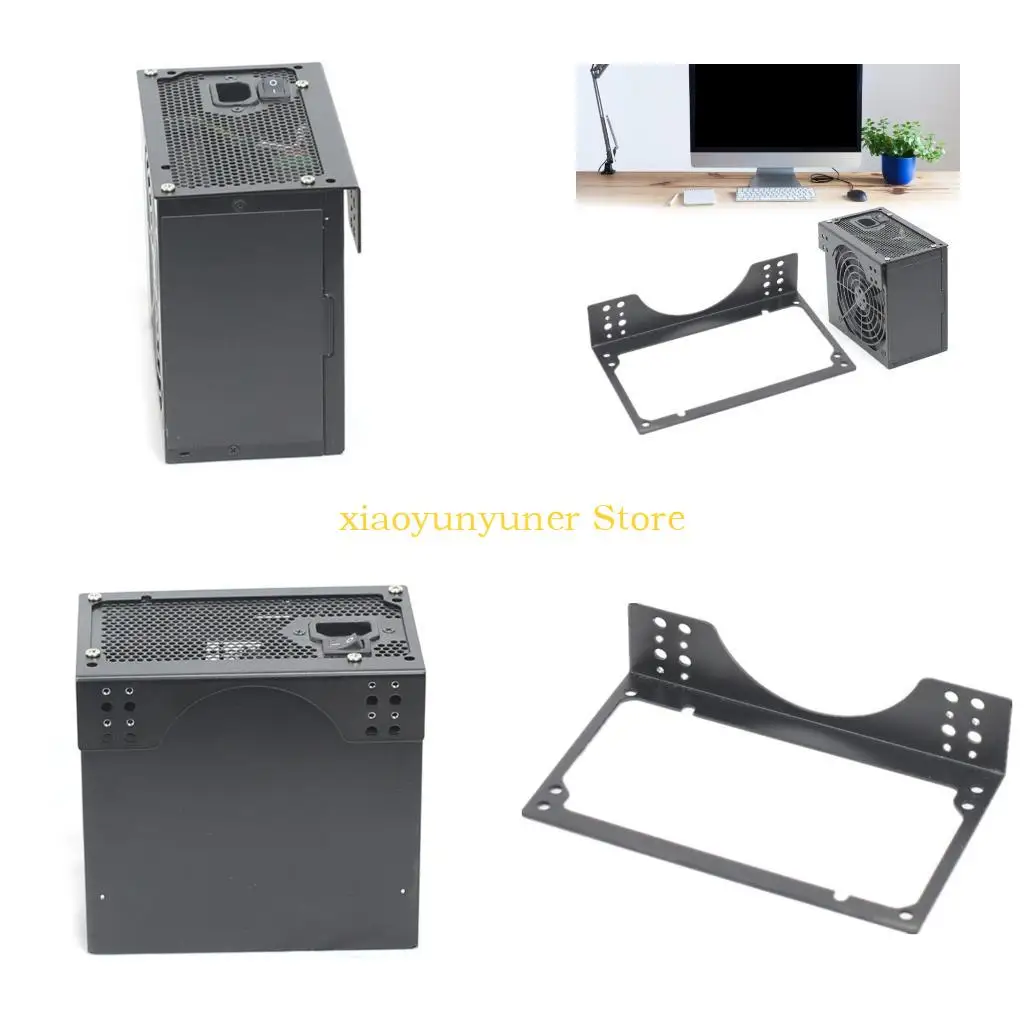 

P9JB AntiDeformation SFXs PSUs Mounting Bracket for 12cm 14cm Fan Slots Metal White