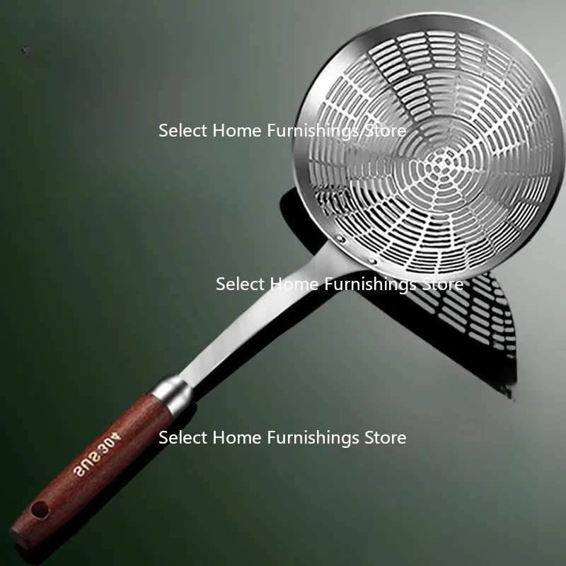 Suitable for 304 Stainless Steel Colander, Fishing Noodles Fishing Dumplings Frying Kitchens Hedges Filters Chaoshan Hot Pot.