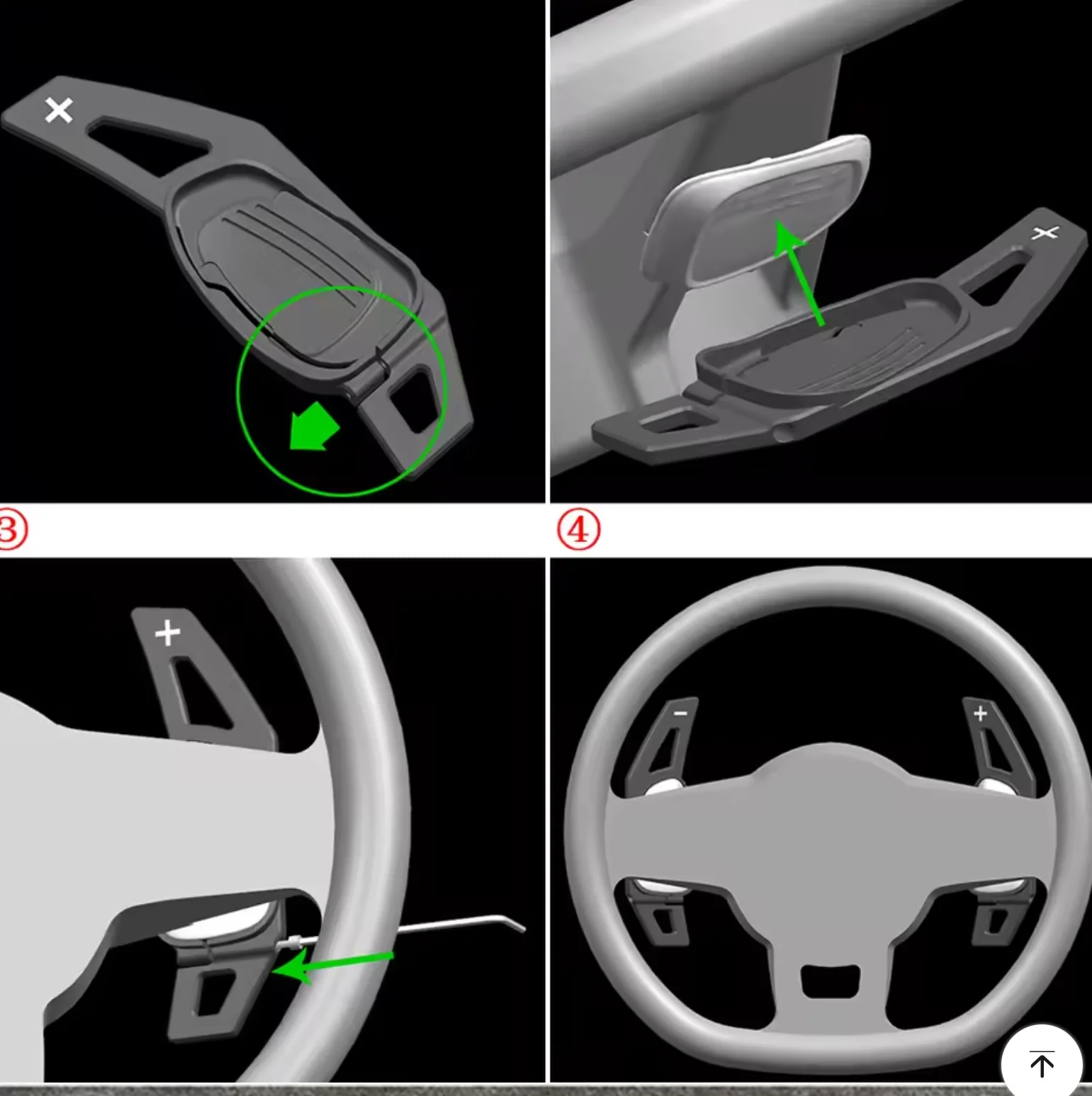 For Audi S3 S5 SQ5 RS3 RS4 RS5 2012-2015, S6 S8 RS6 RS7 RSQ3 2012-2018 Car Steering Wheel Shifter Paddles Extension Accessories