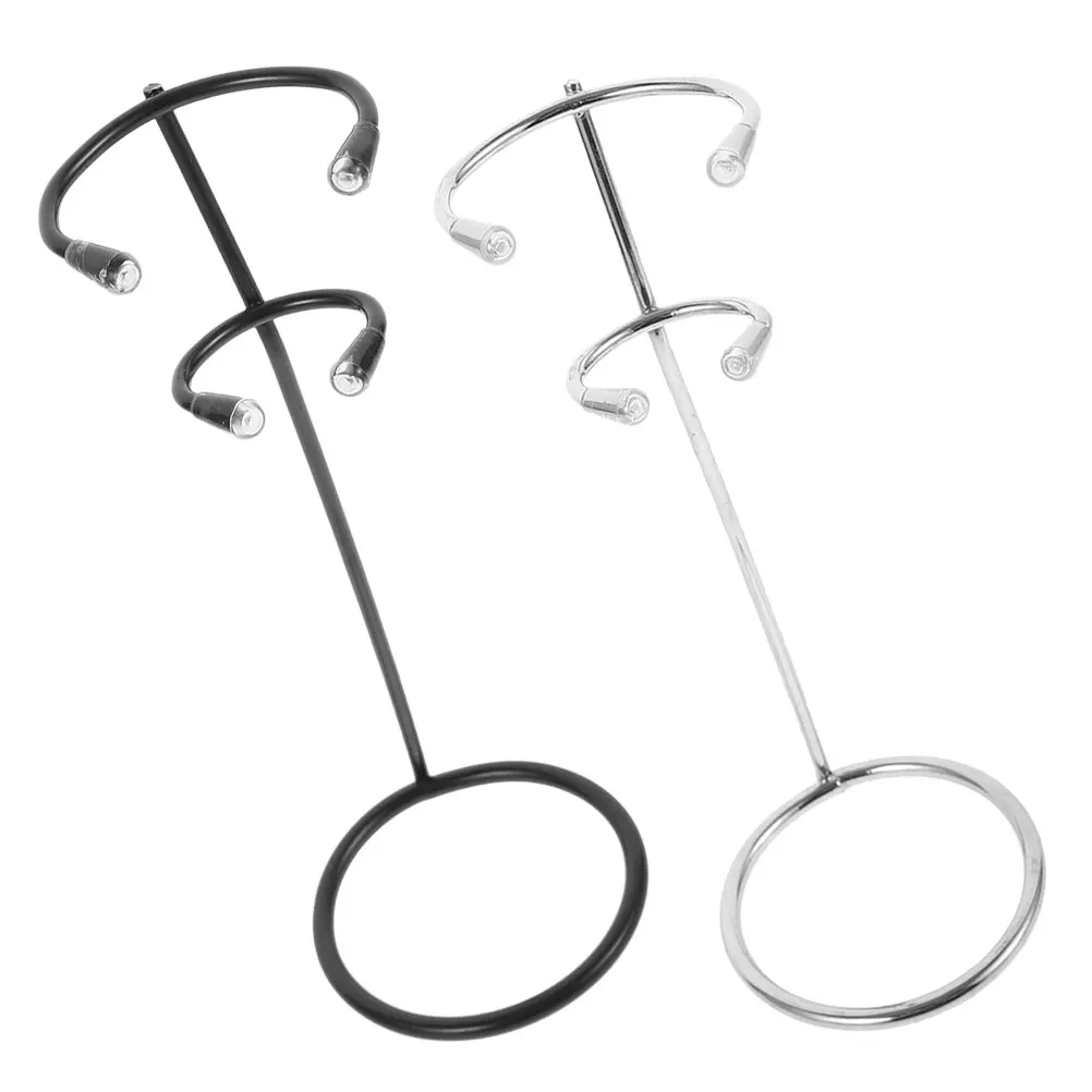 

2 Pcs Frother Stand Mixer Rack Stainless Steel Kitchen Gadget Matcha Whisk Holder Coffee Mug Rest Construction Easy