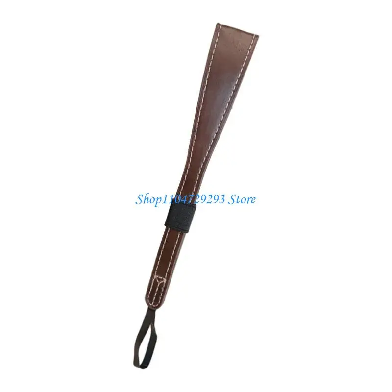 Adjustable Camera Wrist Strap for DSLR Mirrorless Cameras Safety PU Leather Band 