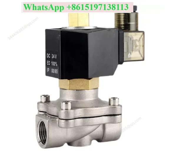 304 stainless steel normally open solenoid valve water valve air valve 220V24V12V 2 points 4 points 6 points 1 inch 2 inches