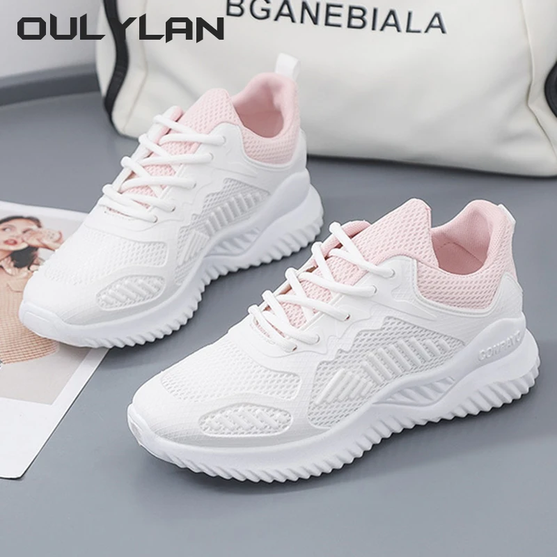 

2024 Spring/Summer Sports Women Shoes White Alpha Coconut Running Shoes Casual Mesh Sneaker Breathable Women's Shoes A005