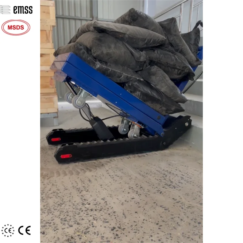 EMSS 450KG Load Stair Climber Shopping Trolley Garden Cart Electric Lifting Moving Cart Trolley