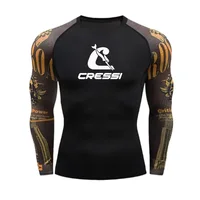 Rashguard Upf 50 protección solar Surf camisa de secado rápido transpirable natación camiseta ajustada verano 2023 ropa de gimnasio para hombre de manga larga
